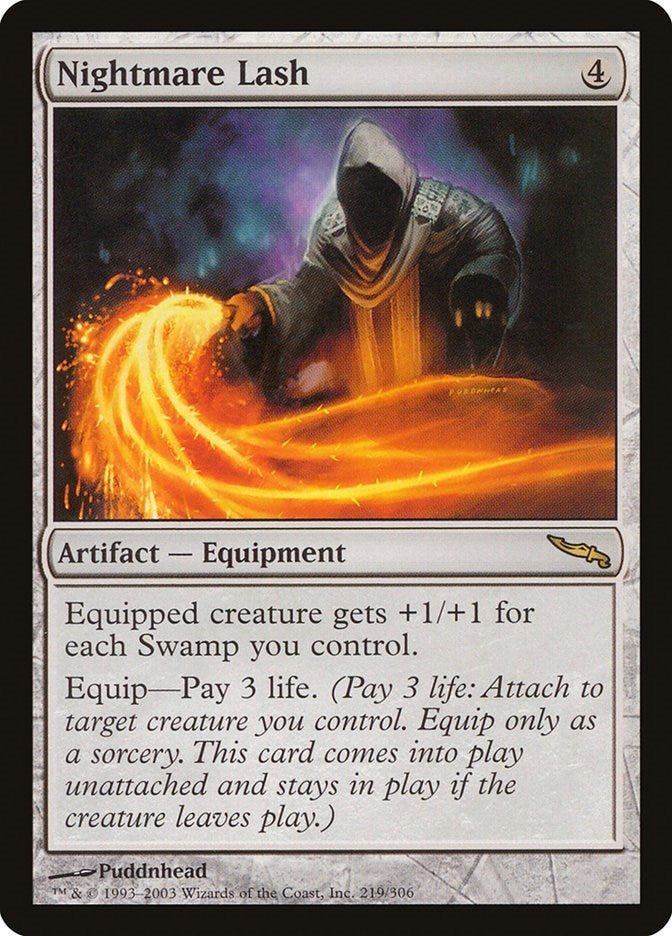 Image for Nightmare Lash (219) [Mirrodin] - Magic: The Gathering
