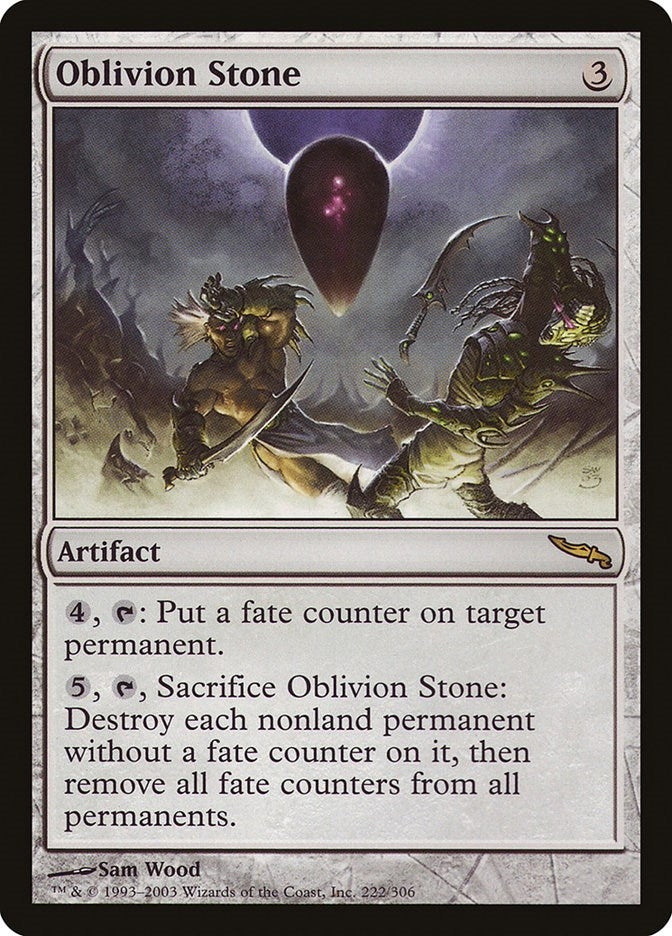 Image for Oblivion Stone (222) [Mirrodin] - Magic: The Gathering