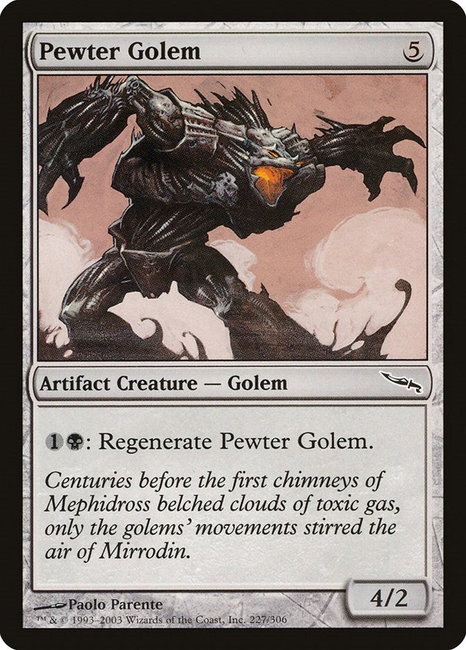 Image for Pewter Golem (227) [Mirrodin] - Magic: The Gathering