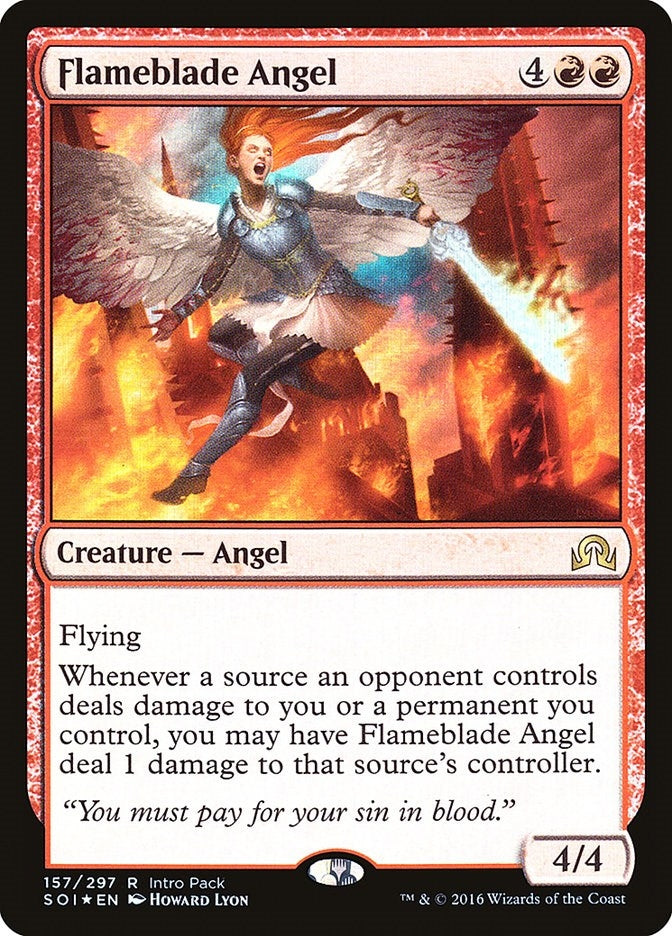 Image for Flameblade Angel (157) [Unique and Miscellaneous Promos] - Magic: The Gathering