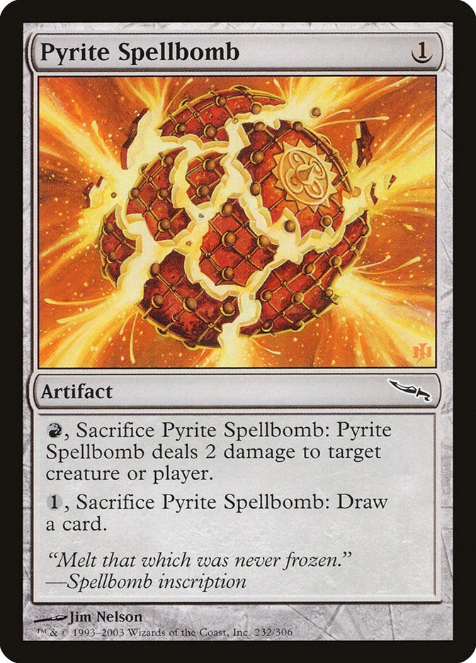 Image for Pyrite Spellbomb (232) [Mirrodin] - Magic: The Gathering