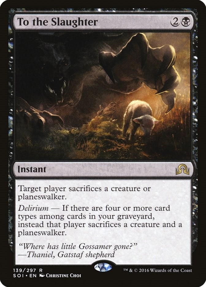 Image for To the Slaughter (139) [Shadows over Innistrad] - Magic: The Gathering