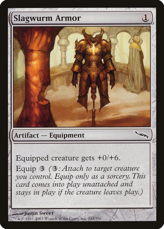 Image for Slagwurm Armor (243) [Mirrodin] - Magic: The Gathering