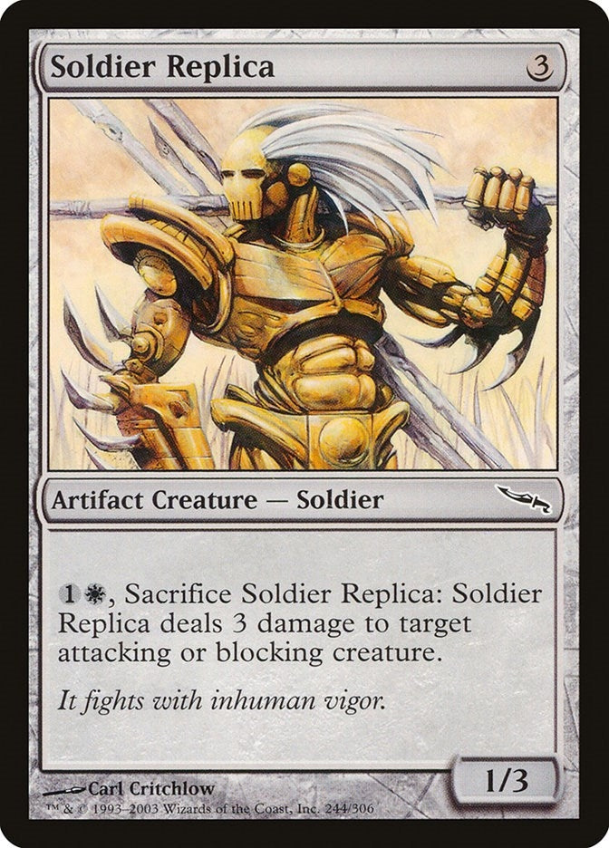 Image for Soldier Replica (244) [Mirrodin] - Magic: The Gathering