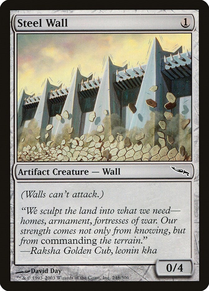Image for Steel Wall (248) [Mirrodin] - Magic: The Gathering