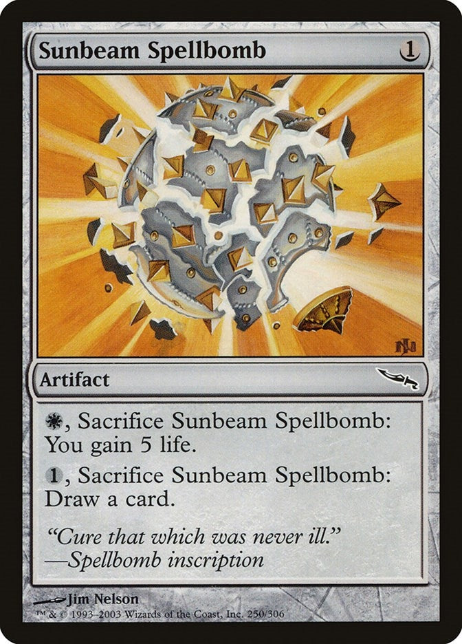 Image for Sunbeam Spellbomb (250) [Mirrodin] - Magic: The Gathering