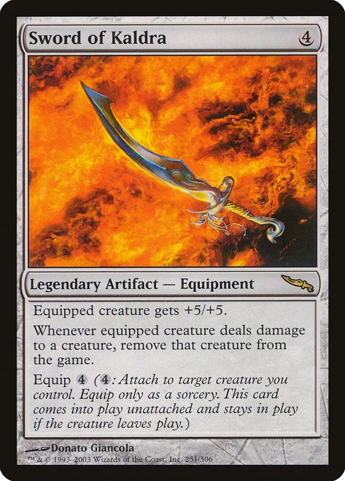 Image for Sword of Kaldra (251) [Mirrodin] - Magic: The Gathering