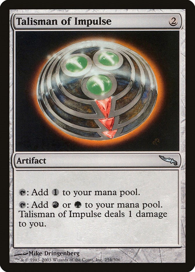 Image for Talisman of Impulse (254) [Mirrodin] - Magic: The Gathering