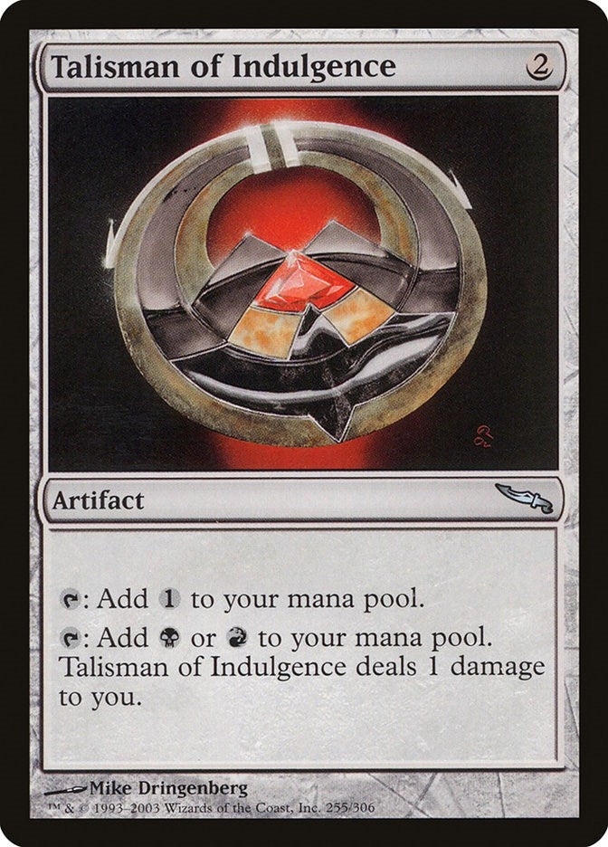 Image for Talisman of Indulgence (255) [Mirrodin] - Magic: The Gathering