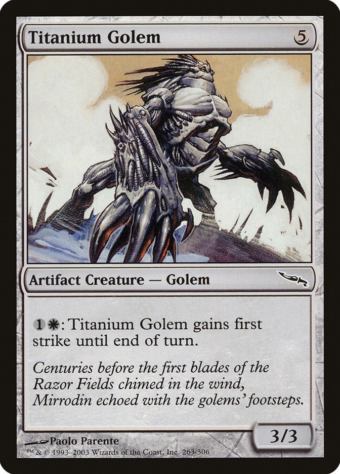 Image for Titanium Golem (263) [Mirrodin] - Magic: The Gathering