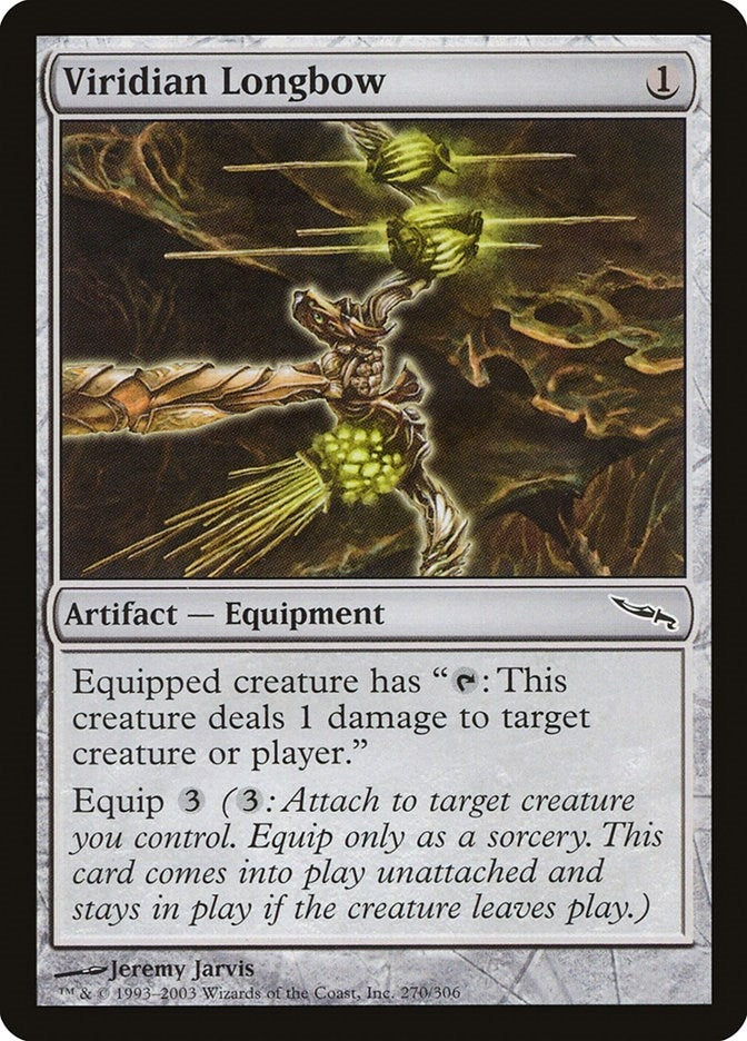 Image for Viridian Longbow (270) [Mirrodin] - Magic: The Gathering