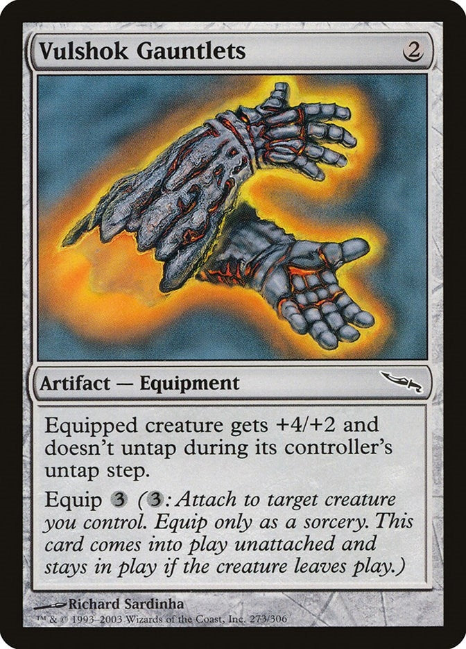 Image for Vulshok Gauntlets (273) [Mirrodin] - Magic: The Gathering
