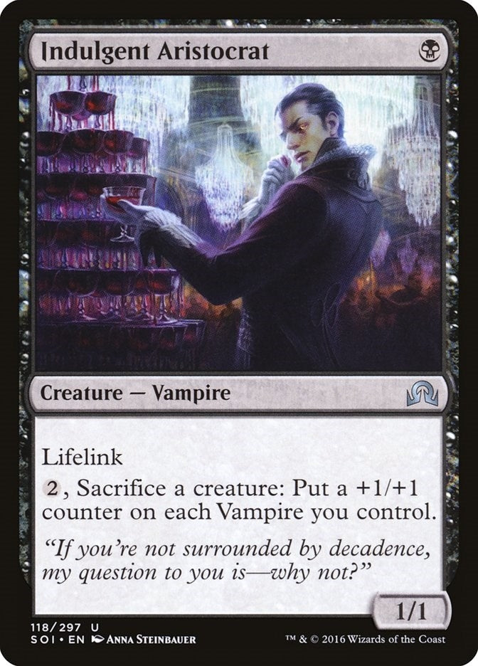 Image for Indulgent Aristocrat (118) [Shadows over Innistrad] - Magic: The Gathering