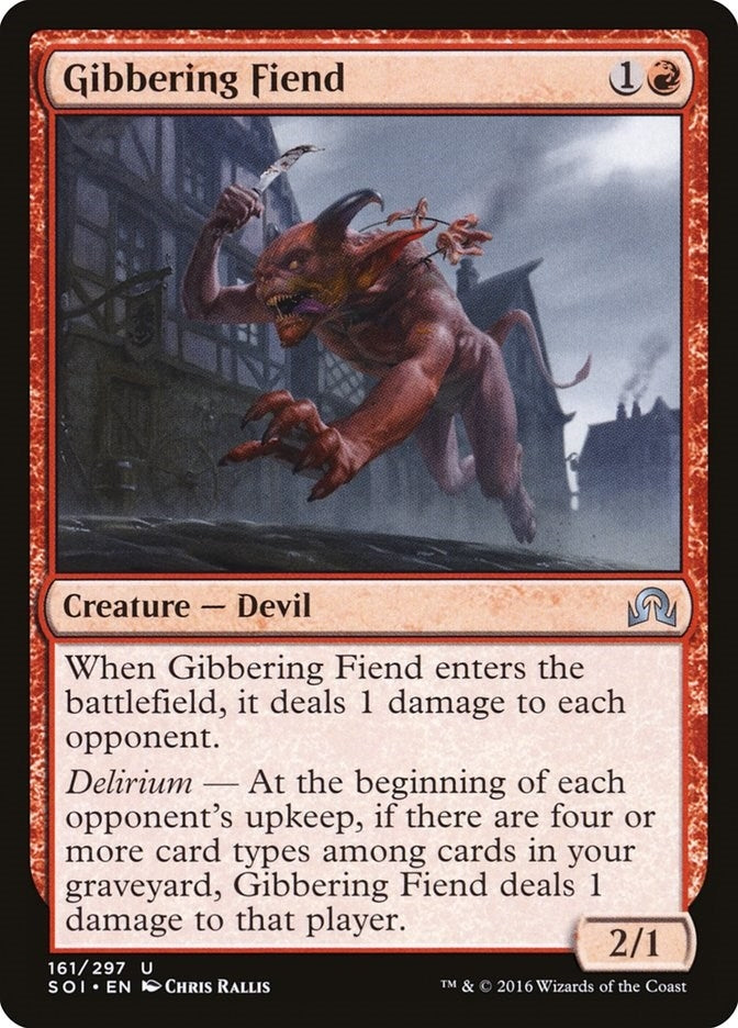 Image for Gibbering Fiend (161) [Shadows over Innistrad] - Magic: The Gathering