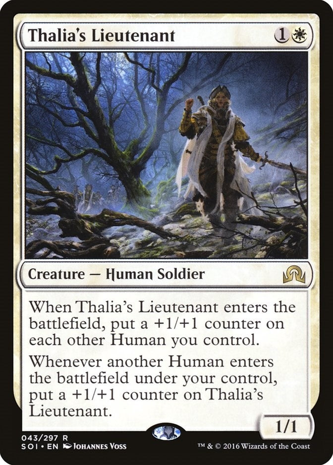 Image for Thalia's Lieutenant (43) [Shadows over Innistrad] - Magic: The Gathering
