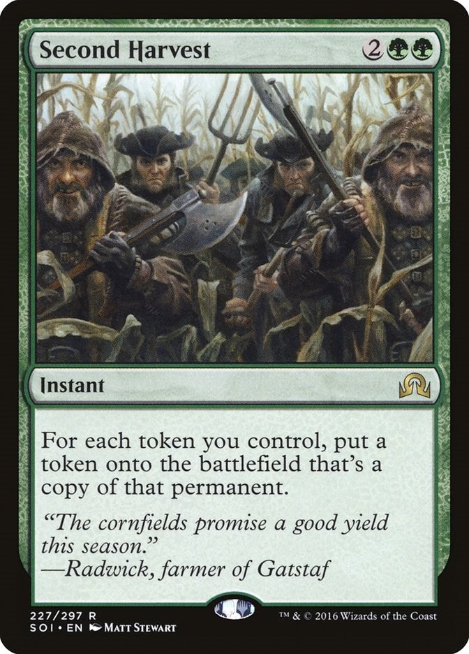 Image for Second Harvest (227) [Shadows over Innistrad] - Magic: The Gathering