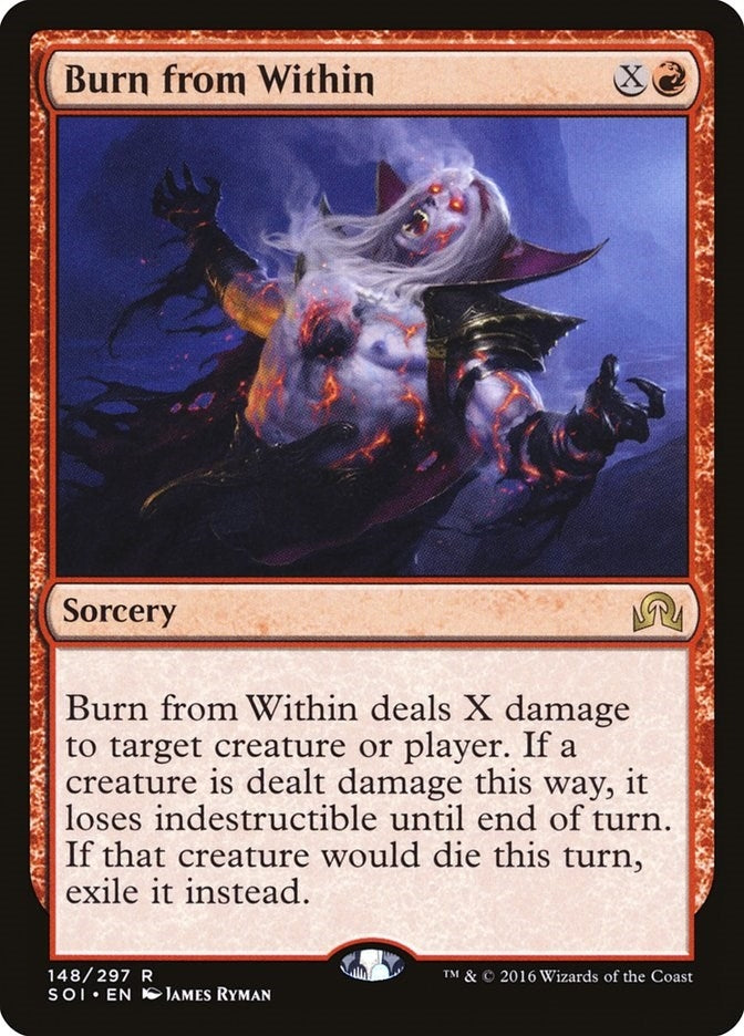 Image for Burn from Within (148) [Shadows over Innistrad] - Magic: The Gathering