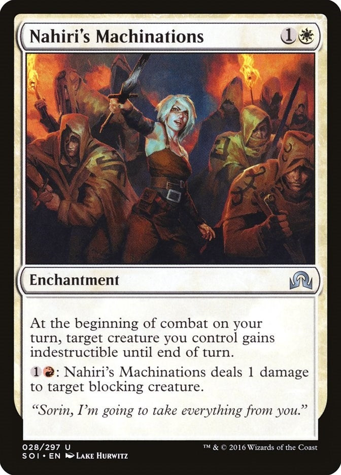 Image for Nahiri's Machinations (28) [Shadows over Innistrad] - Magic: The Gathering