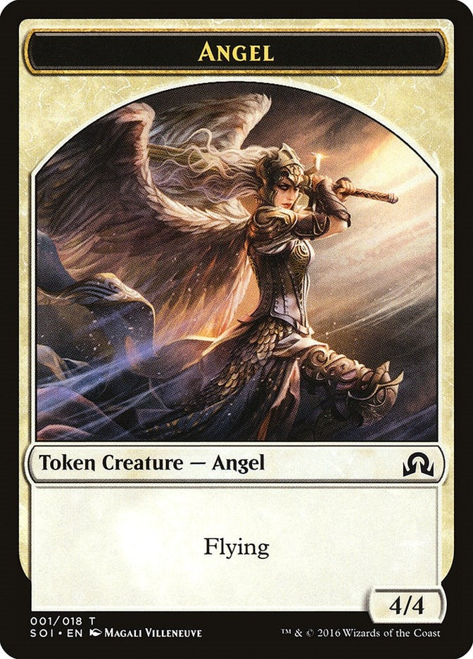 Image for Angel Token (1) [Shadows over Innistrad] - Magic: The Gathering