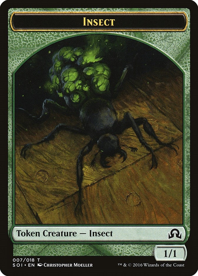 Image for Insect Token (7) [Shadows over Innistrad] - Magic: The Gathering