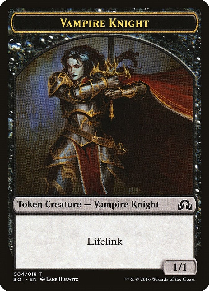 Image for Vampire Knight Token (4) [Shadows over Innistrad] - Magic: The Gathering