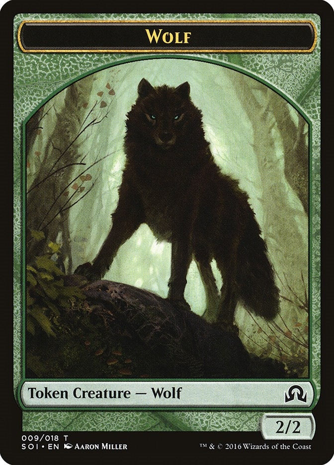 Image for Wolf Token (9) [Shadows over Innistrad] - Magic: The Gathering