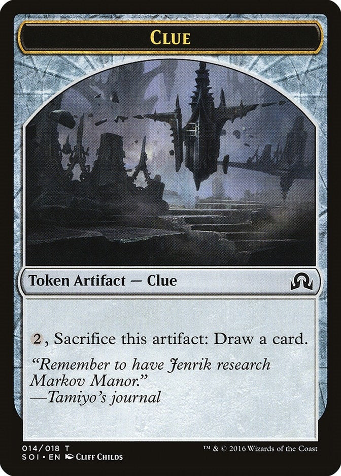 Image for Clue Token (014) (14) [Shadows over Innistrad] - Magic: The Gathering