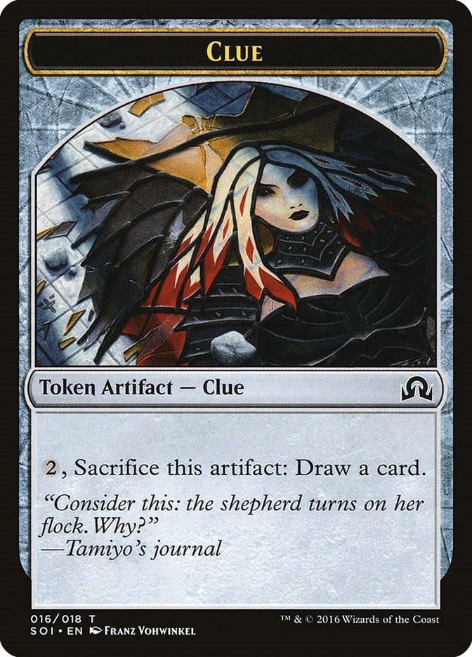 Image for Clue Token (016) (16) [Shadows over Innistrad] - Magic: The Gathering