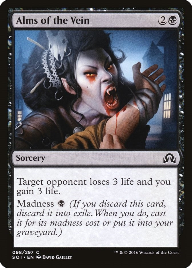 Image for Alms of the Vein (98) [Shadows over Innistrad] - Magic: The Gathering