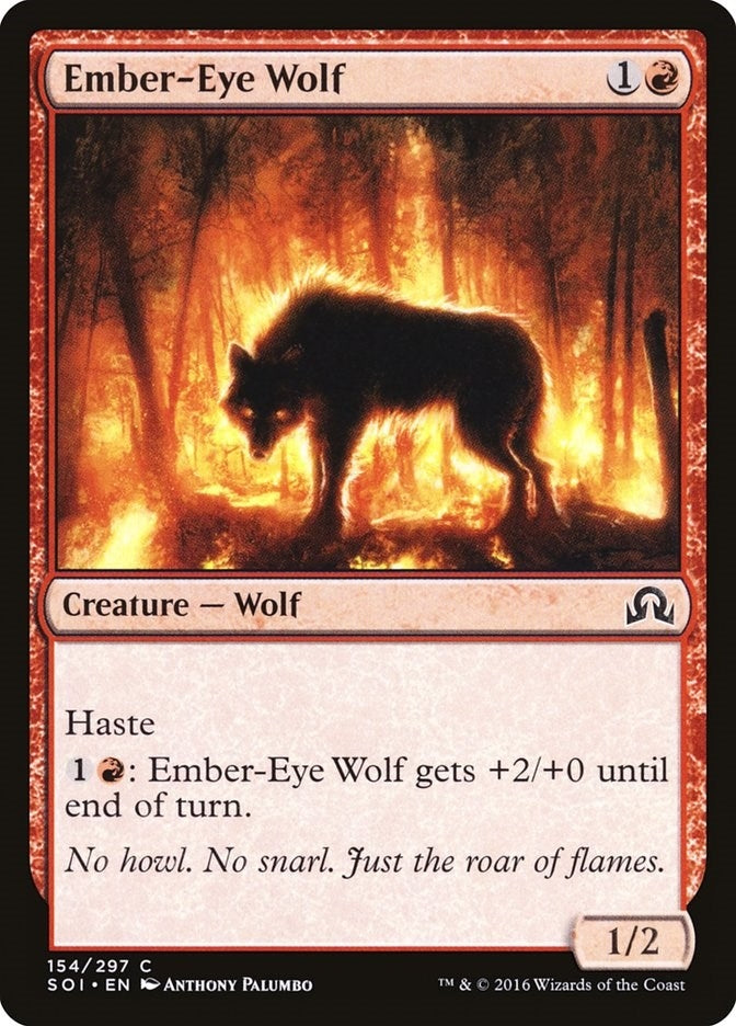 Image for Ember-Eye Wolf (154) [Shadows over Innistrad] - Magic: The Gathering