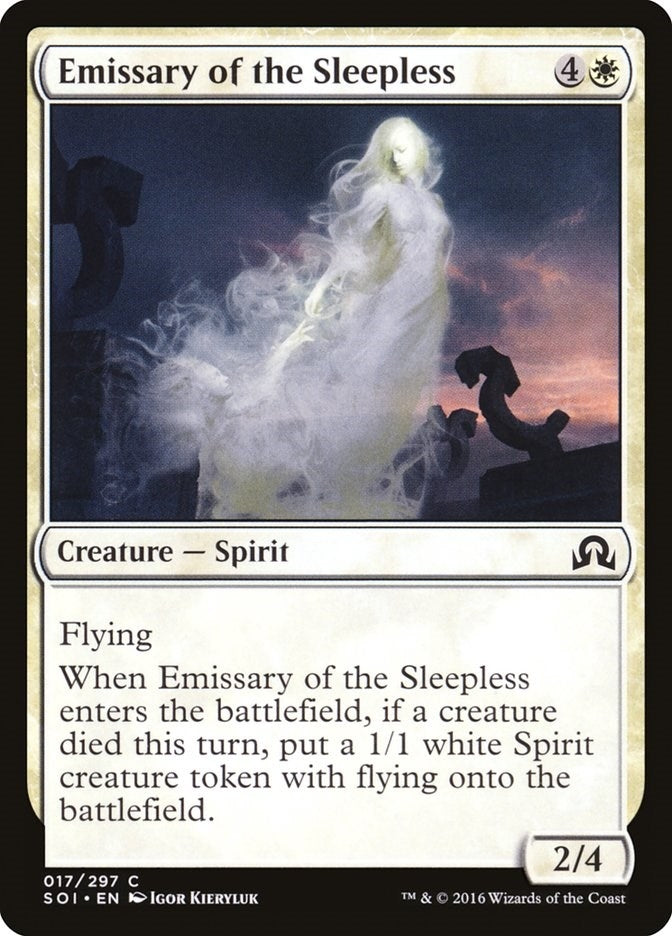 Image for Emissary of the Sleepless (17) [Shadows over Innistrad] - Magic: The Gathering