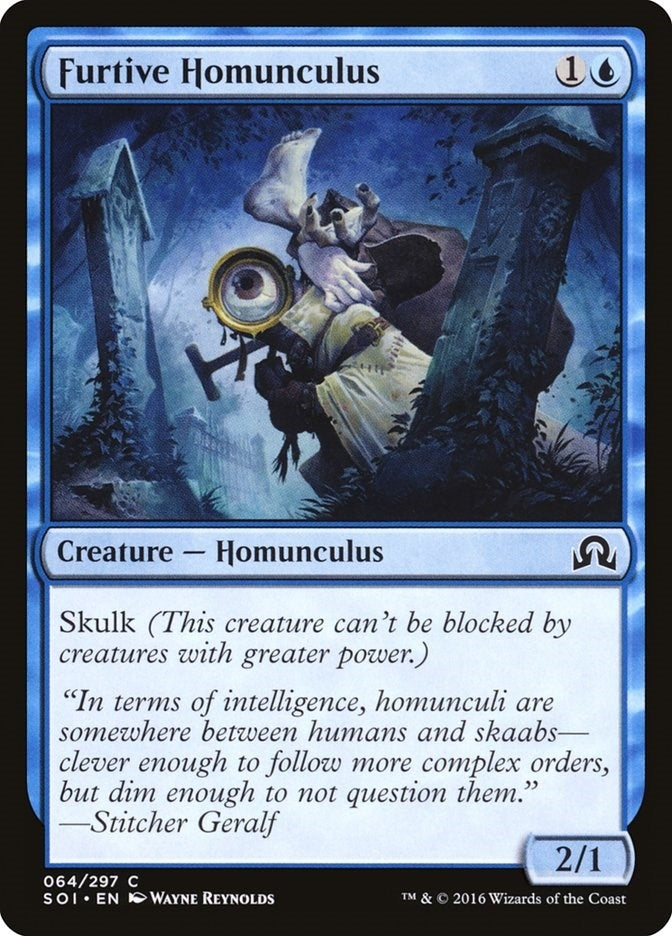 Image for Furtive Homunculus (64) [Shadows over Innistrad] - Magic: The Gathering