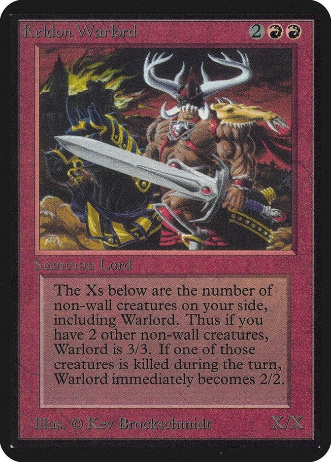 Image for Keldon Warlord [Alpha Edition] - Magic: The Gathering