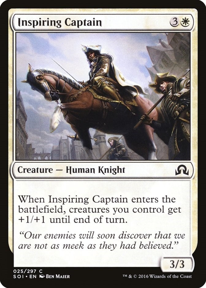 Image for Inspiring Captain (25) [Shadows over Innistrad] - Magic: The Gathering