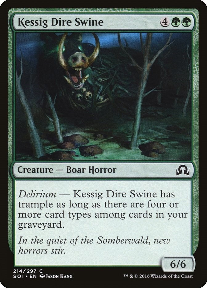 Image for Kessig Dire Swine (214) [Shadows over Innistrad] - Magic: The Gathering