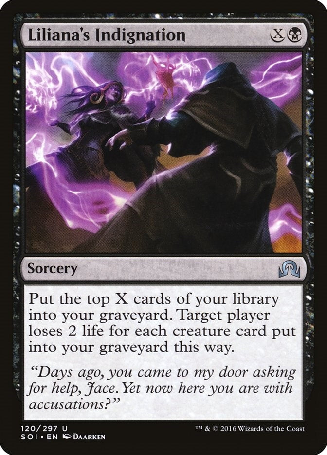 Image for Liliana's Indignation (120) [Shadows over Innistrad] - Magic: The Gathering