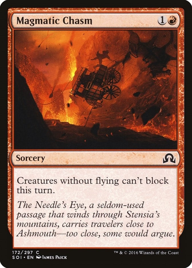 Image for Magmatic Chasm (172) [Shadows over Innistrad] - Magic: The Gathering