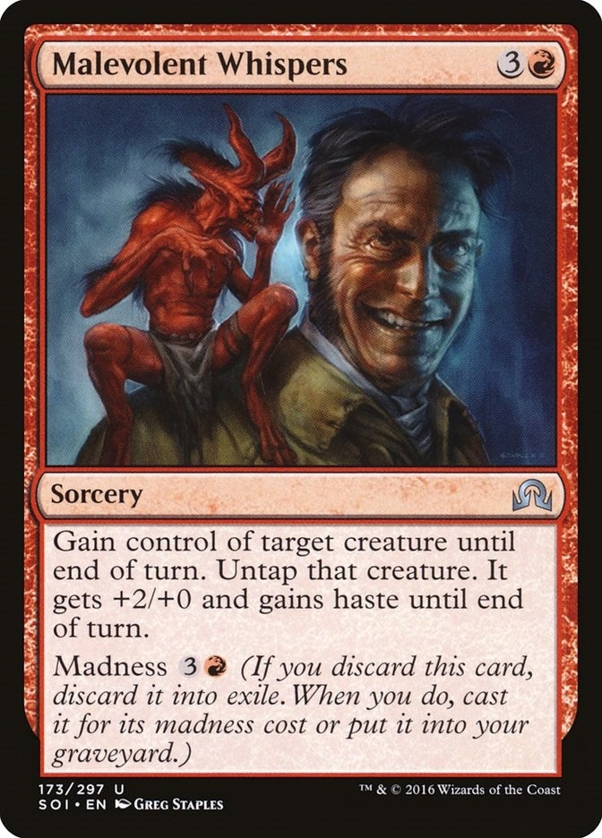 Image for Malevolent Whispers (173) [Shadows over Innistrad] - Magic: The Gathering