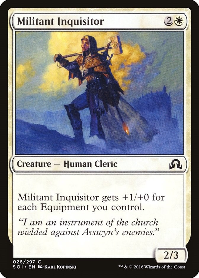 Image for Militant Inquisitor (26) [Shadows over Innistrad] - Magic: The Gathering