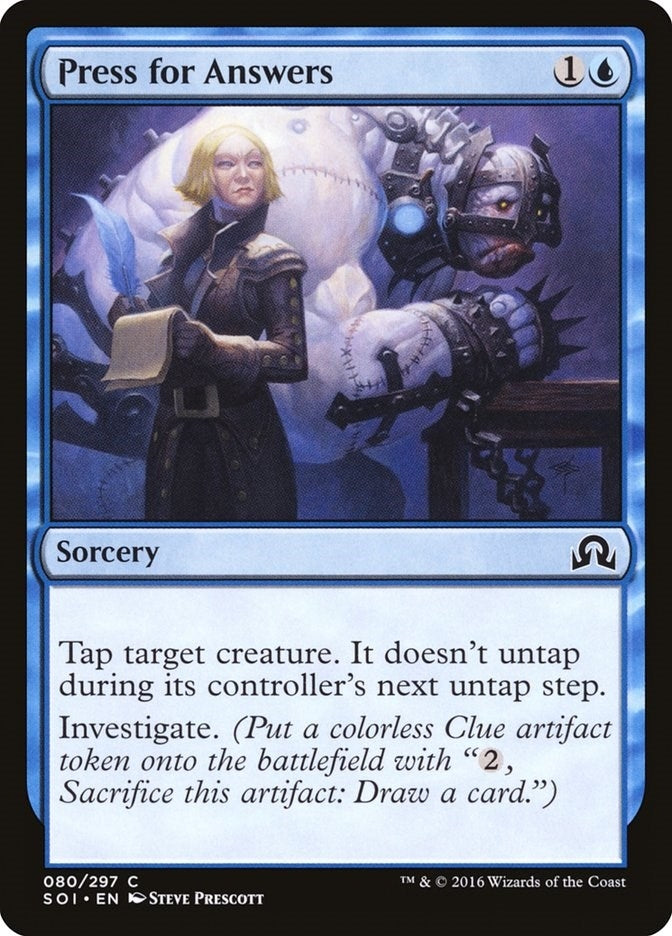 Image for Press for Answers (80) [Shadows over Innistrad] - Magic: The Gathering