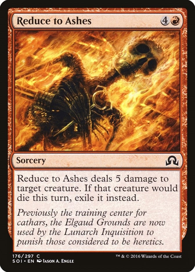 Image for Reduce to Ashes (176) [Shadows over Innistrad] - Magic: The Gathering