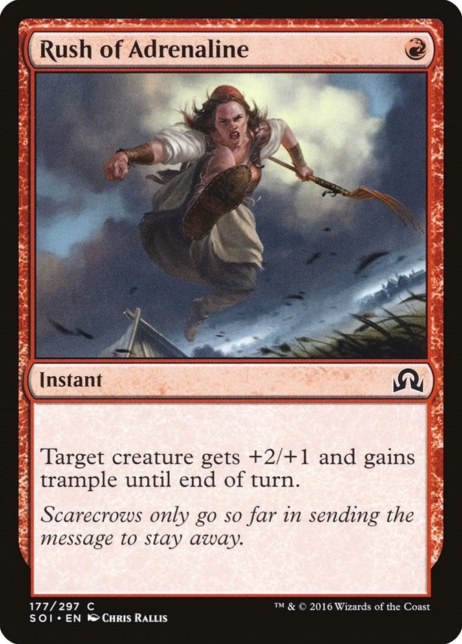 Image for Rush of Adrenaline (177) [Shadows over Innistrad] - Magic: The Gathering