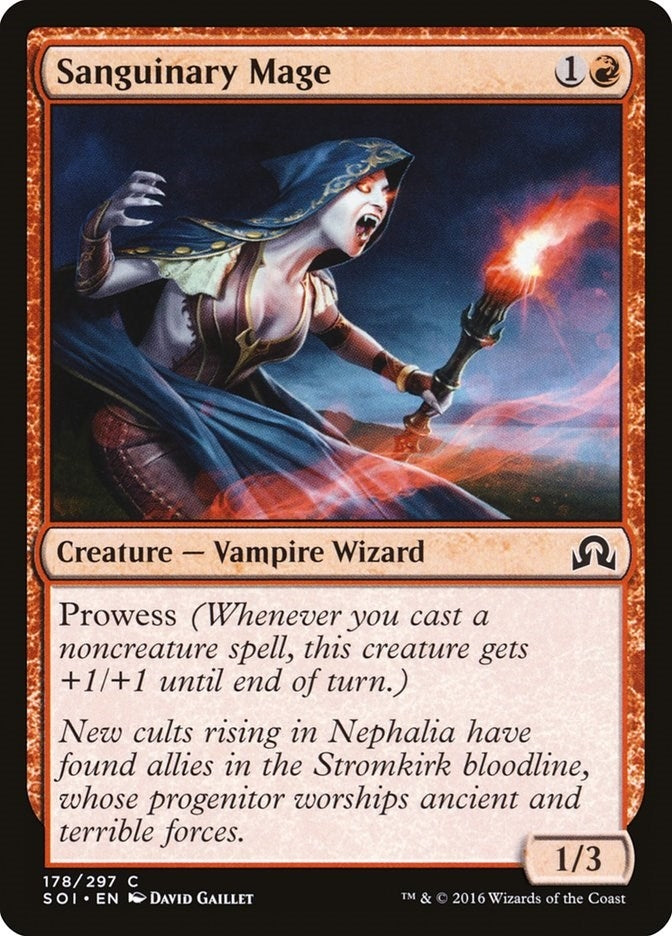 Image for Sanguinary Mage (178) [Shadows over Innistrad] - Magic: The Gathering