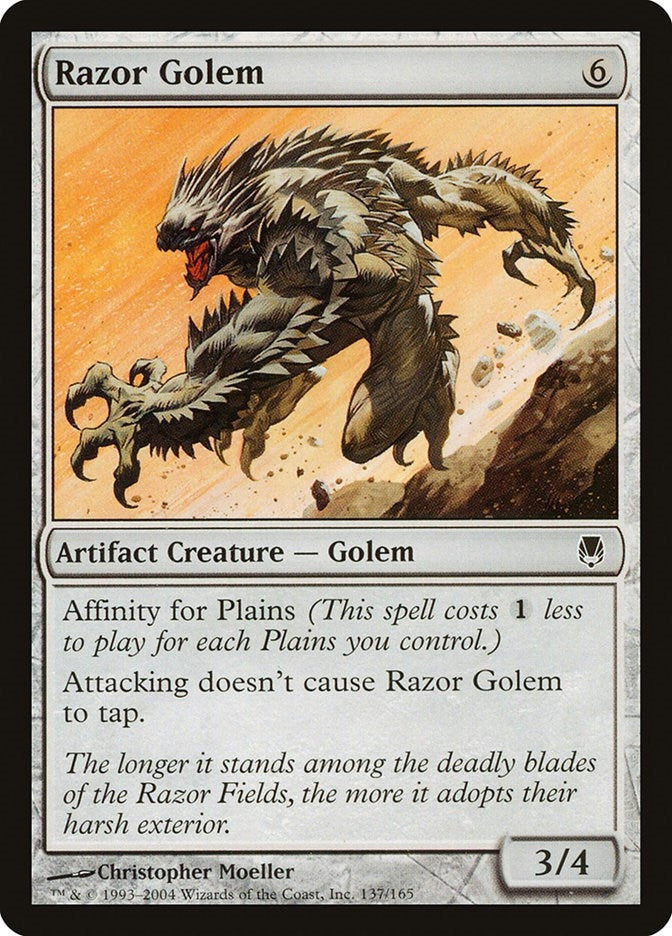 Image for Razor Golem (137) [Darksteel] - Magic: The Gathering