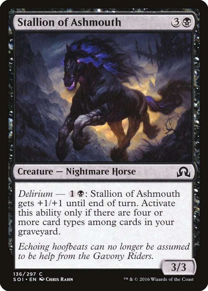 Image for Stallion of Ashmouth (136) [Shadows over Innistrad] - Magic: The Gathering
