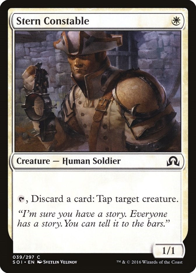 Image for Stern Constable (39) [Shadows over Innistrad] - Magic: The Gathering