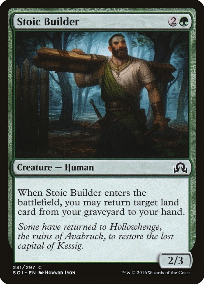Image for Stoic Builder (231) [Shadows over Innistrad] - Magic: The Gathering