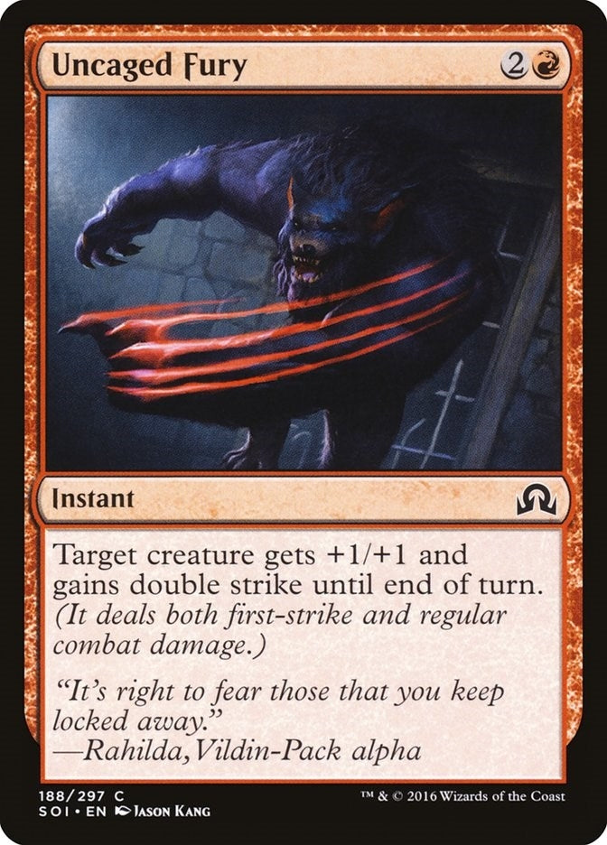 Image for Uncaged Fury (188) [Shadows over Innistrad] - Magic: The Gathering