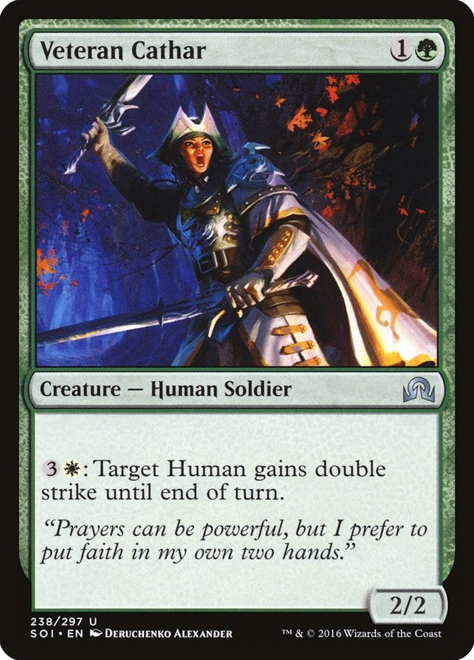 Image for Veteran Cathar (238) [Shadows over Innistrad] - Magic: The Gathering