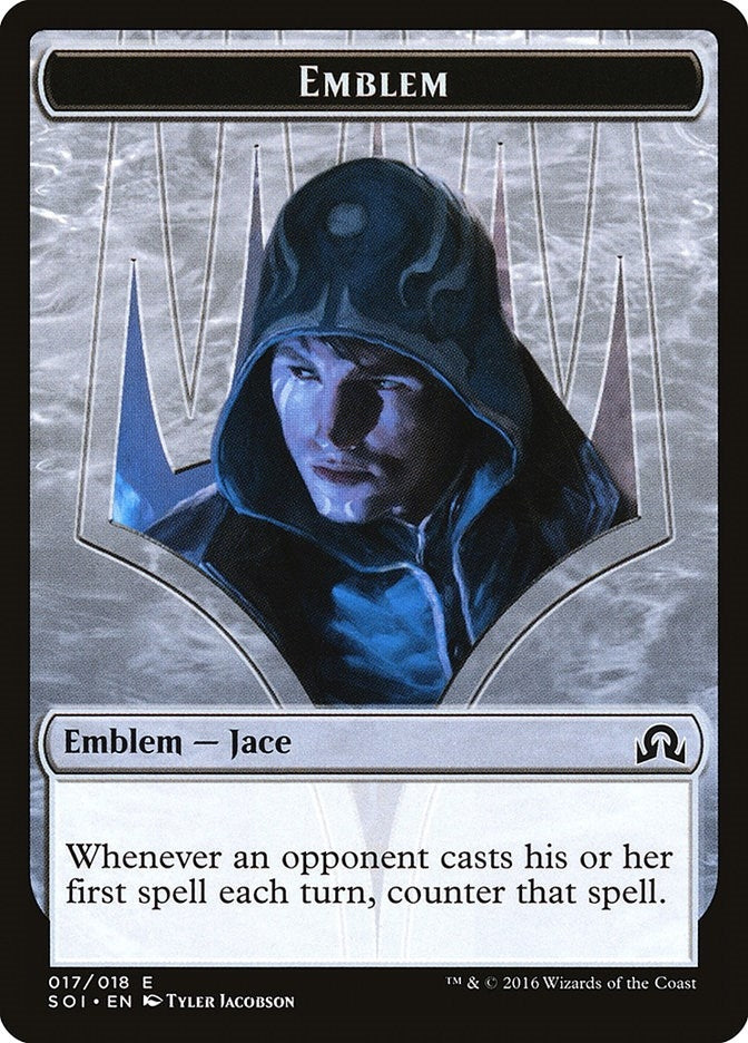 Image for Emblem - Jace, Unraveler of Secrets (17) [Shadows over Innistrad] - Magic: The Gathering